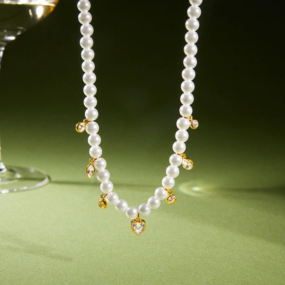 Wholesale Geometric Stainless Steel Vacuum Real Gold Plated Necklace For Women