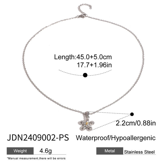 Wholesale Geometric Stainless Steel Vacuum Real Gold Plated Necklace For Women