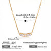 Wholesale Geometric Stainless Steel Vacuum Real Gold Plated Pendant Necklace For Women
