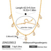 Wholesale Geometric Stainless Steel Vacuum Real Gold Plated Pendant Necklace For Women