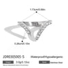 Wholesale Geometric Stainless Steel Vacuum Real Gold Plated Rings For Women