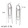Wholesale Geometric Stainless Steel Women's Earrings With Vacuum Real Gold Plating In Pvd Furnace