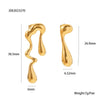Wholesale Geometric Stainless Steel Women's Electroplated Irregular Earrings