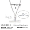 Wholesale Geometric Stainless Steel Women's Necklace With Pvd Furnace Vacuum Real Gold Plating