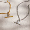 Wholesale Geometric Stainless Steel Women's Necklace With Pvd Furnace Vacuum Real Gold Plating