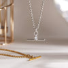 Wholesale Geometric Stainless Steel Women's Necklace With Pvd Furnace Vacuum Real Gold Plating