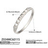 Wholesale Geometric Stainless Steel Zircon Inlay 18K Gold Plated Clasp Bracelet