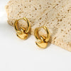 Wholesale Geometric Star And Moon Pendant Stainless Steel 18K Gold Plated Earrings For Women