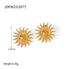 Wholesale Geometric Star Ear Clip Earrings Stainless Steel Jewelry With 18K Gold Electroplating For Women