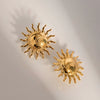 Wholesale Geometric Star Ear Clip Earrings Stainless Steel Jewelry With 18K Gold Electroplating For Women