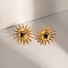 Wholesale Geometric Star Ear Clip Earrings Stainless Steel Jewelry With 18K Gold Electroplating For Women
