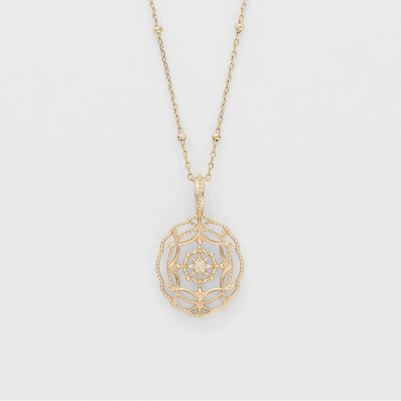 Wholesale Geometric Star Hollow Zircon Egg Pendant 925 Sterling Silver Plated 14K Gold Jewelry