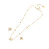 Wholesale Geometric Star Stainless Steel Electroplated Tassel Necklace With Oshaped Chain For Women