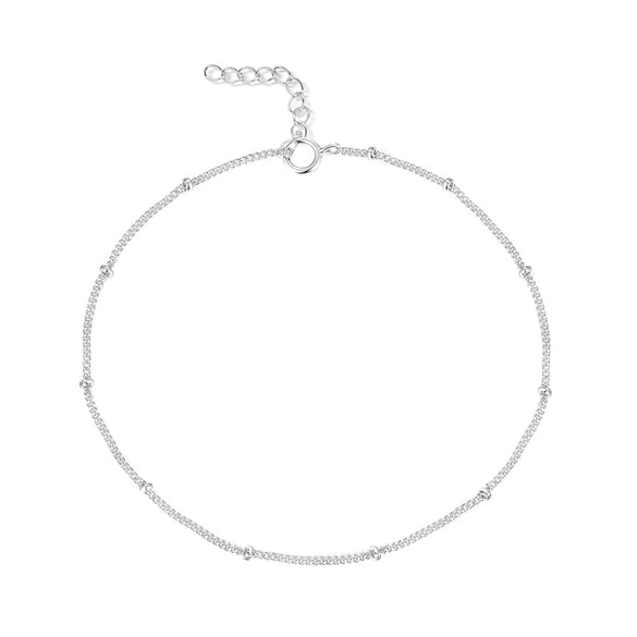 Wholesale Geometric 925 Sterling Silver Bead Bracelet Electroplated For Women