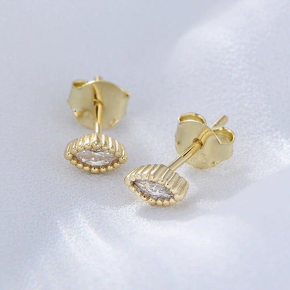 Wholesale Geometric Sterling Silver Diamond Earrings For Women
