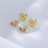 Wholesale Geometric Sterling Silver Diamond Earrings For Women