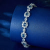 Wholesale Geometric 925 Sterling Silver Zircon Bracelet For Women Light Luxury Retro Style