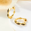 Wholesale Geometric 925 Sterling Silver Zirconia Earrings Sweet Cool Style