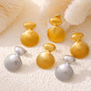 Wholesale Geometric Stitching Marine Shell Earrings In Titanium Steel Plated 18K Gold With Electroplating Treatment For Women