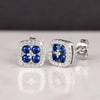 Wholesale Geometric Stud Earrings For Women Copper Zirconia Elegant Design