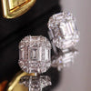 Wholesale Geometric Stud Earrings For Women Copper Zirconia Highend Jewelry