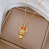 Wholesale Geometric Style Diamond Necklace Stainless Steel Copper Chain For Women