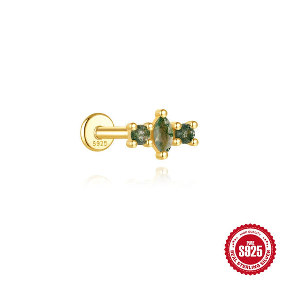 Wholesale Geometric Style S925 Sterling Silver Ear Jewelry With Environmentally Friendly Electroplating For Unisex