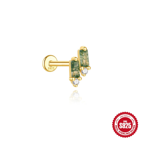 Wholesale Geometric Style S925 Sterling Silver Ear Jewelry With Environmentally Friendly Electroplating For Unisex