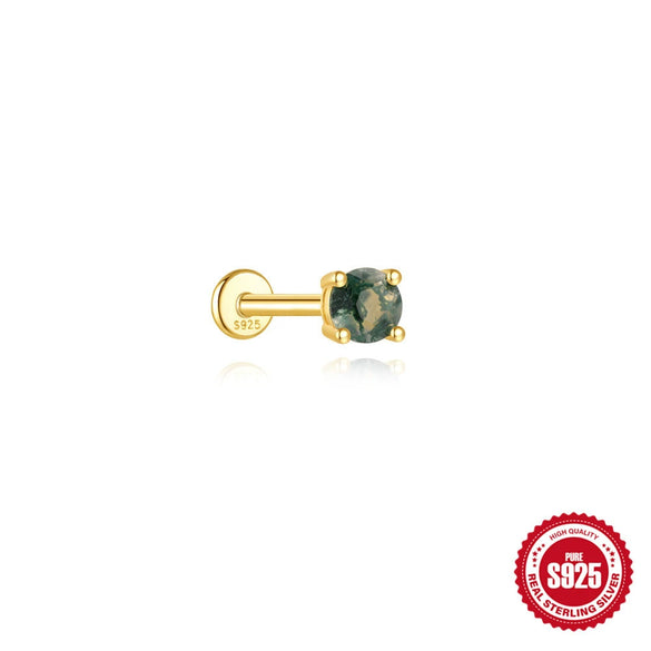 Wholesale Geometric Style S925 Sterling Silver Ear Jewelry With Environmentally Friendly Electroplating For Unisex