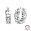 Wholesale Geometric Style S925 Sterling Silver Inlaid Zircon Earrings For Women