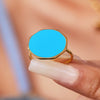 Wholesale Geometric Style Stainless Steel Open Ring Jewelry With Electroplating For Women