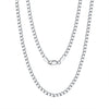Wholesale Geometric Thin Car Flower Side Chain S925 Sterling Silver Necklace Electroplated Unisex Trendy