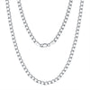 Wholesale Geometric Thin Car Flower Side Chain S925 Sterling Silver Necklace Electroplated Unisex Trendy