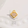 Wholesale Geometric Threedimensional Square Pendant Jewelry Accessories Material In S925 Sterling Silver With Zirconia