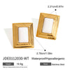 Wholesale Geometric Titanium Steel Earrings For Women With Electroplating Treatment