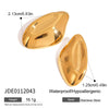 Wholesale Geometric Titanium Steel Earrings With Electroplating For Women
