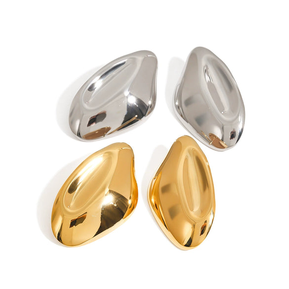 Wholesale Geometric Titanium Steel Earrings With Electroplating For Women