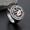 Wholesale Geometric Titanium Steel Electroplated Cross Ring Unisex Jewelry