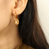 Wholesale Geometric 316L Stainless Steel Electroplated Minimalist Women's Earrings
