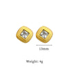 Wholesale Geometric Titanium Steel Electroplated Minimalistic Earrings For Men And Women