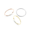 Wholesale Geometric Titanium Steel Electroplated Unisex Tail Ring Bracelet