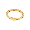 Wholesale Geometric Titanium Steel Gold Plated Ring For Female With Hollow Design