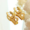 Wholesale Geometric 316L Stainless Steel Goldplated Earrings Exaggerated Stylish Niche Creative Design