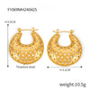 Wholesale Geometric Titanium Steel Goldplated Earrings For Women