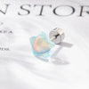 Wholesale Geometric Titanium Steel Manual Processing Sweet Women's Pentagonal Star Earrings