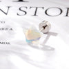 Wholesale Geometric Titanium Steel Manual Processing Sweet Women's Pentagonal Star Earrings