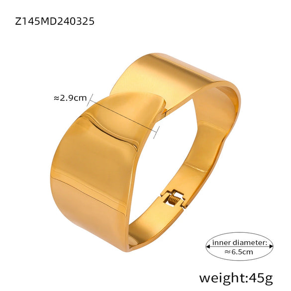 Wholesale Geometric 316L Stainless Steel Multi Layer Bright Bracelet With Water Drop Stitching And Electroplating Design