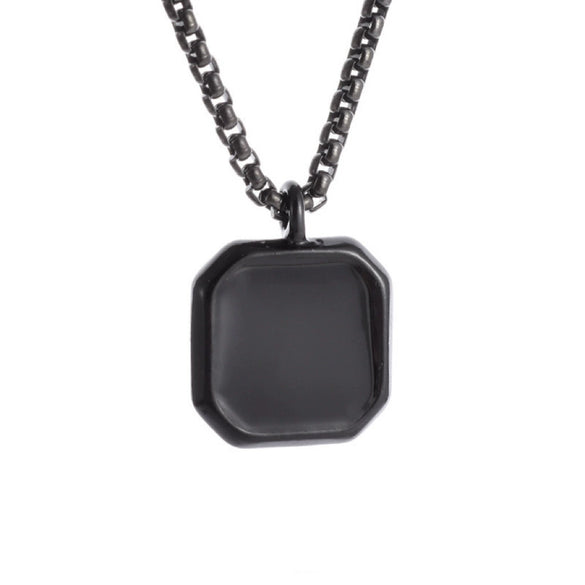 Wholesale Geometric Titanium Steel Necklace Jewelry Suitable For Women And Men With Electroplating Process