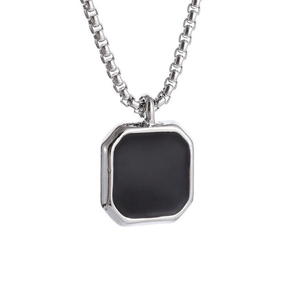 Wholesale Geometric Titanium Steel Necklace Jewelry Suitable For Women And Men With Electroplating Process