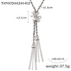 Wholesale Geometric Twist Chain Jewelry 316L Stainless Steel Gold Plated With Diamond Design Sense